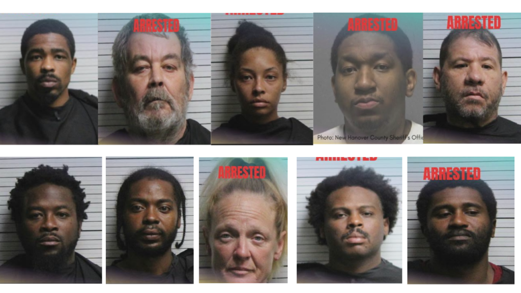 10 arrested on drug charges across Brunswick County