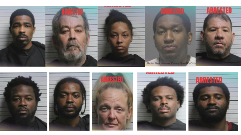 10 arrested on drug charges across Brunswick County