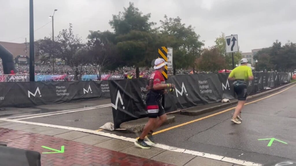 Thousands Compete In Ironman 70.3 North Carolina Triathlon
