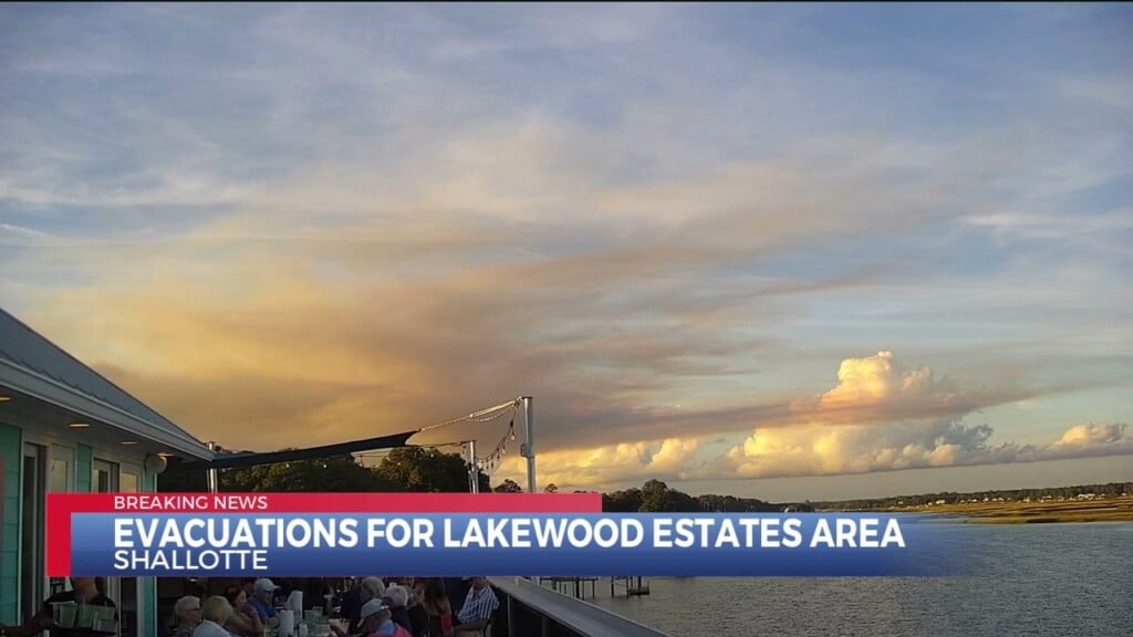 Residents Being Evacuated Due To Forest Fire Near Shallotte