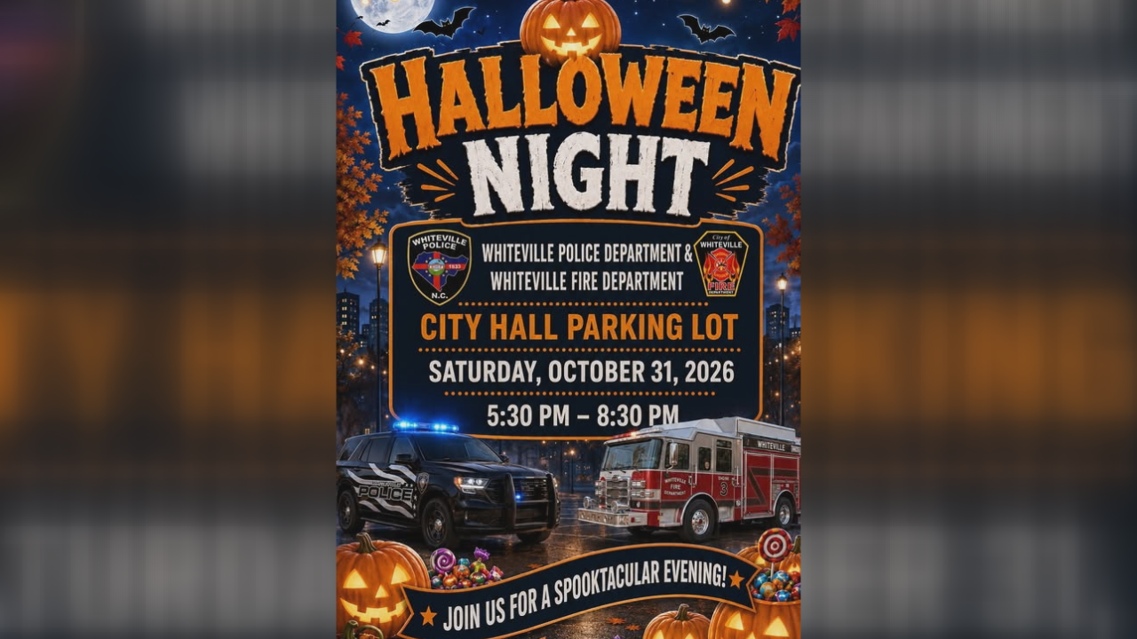 Chockolate Police Whiteville police and fire departments to host Halloween candy giveaway ...