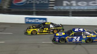 Did Brad Keselowski give up a win at Martinsville by choosing the outside lane?