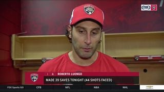 Goalie Roberto Luongo on performance after missing 2 weeks