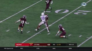 Midway vs. Cy-Fair | Midway Deep and BEAUTIFUL CATCH | HSFB State Championships