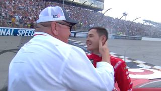 Landon & Matt's NASCAR Christmas Presents: Chip Ganassi clocks Kyle Larson in the head after Michigan win
