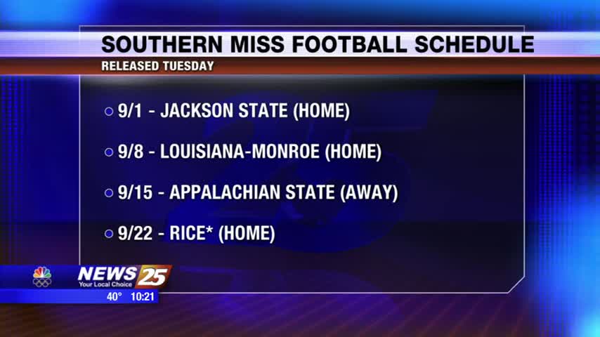 southern-miss-football-schedule-released-wxxv-news-25