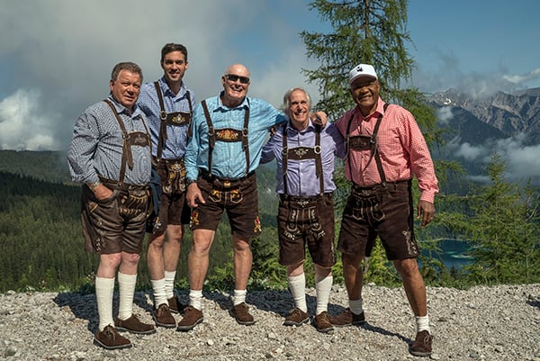 BETTER LATE THAN NEVER -- "Munich" Episode 201 -- Pictured: (l-r) William Shatner