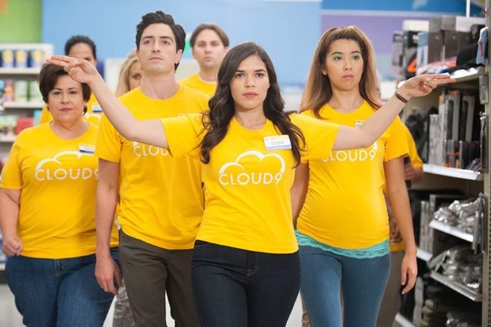 SUPERSTORE -- "Color Wars" Episode 107 -- Pictured: (l-r) Ben Feldman as Jonah
