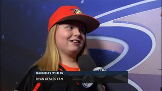 Ducks Live: Kesler Superfan Mackinley Whalen meets her idol