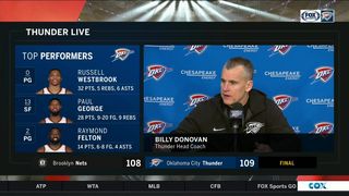Billy Donovan: 'I thought this was one of the best wins we had all year'