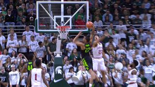 Miles Bridges throws down vicious tomahawk dunk against Indiana