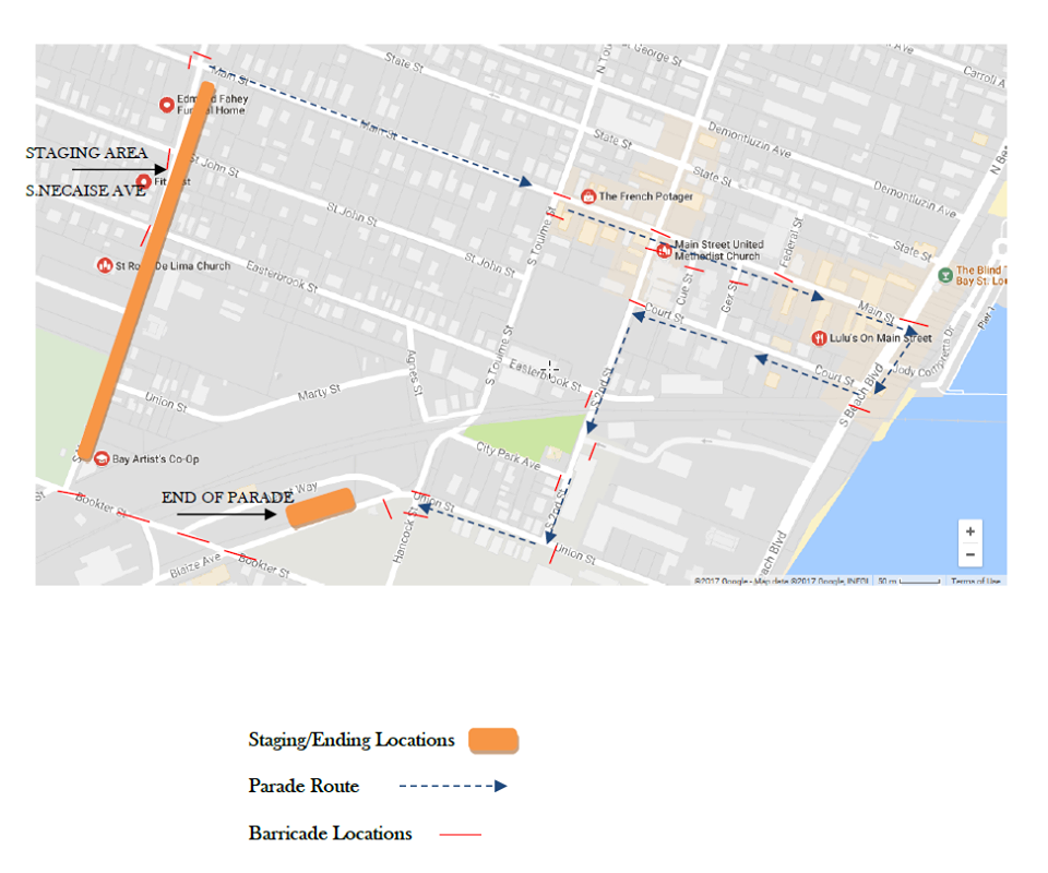 Parade route, road closures for Snowflakes and Sugarplums Christmas