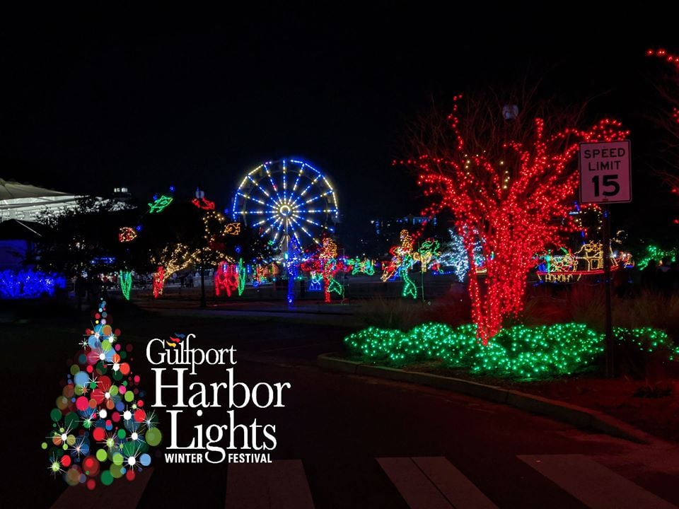 Info on Gulfport Harbor Lights Winter Festival, the "Most Magical Show