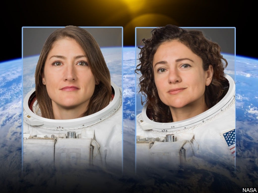 Astronauts Jessica Meir and Christina Koch. Photo: NASA
