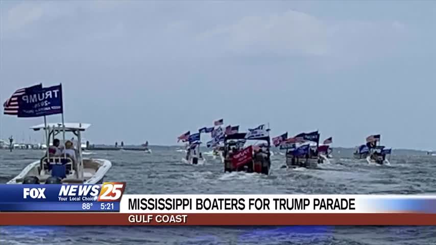 Mississippi Boaters For Trump Parade Wxxv News 25