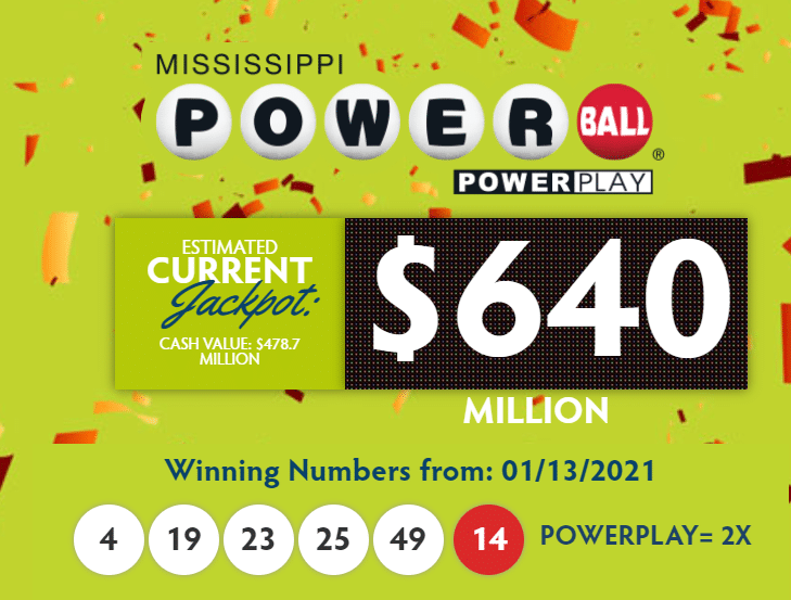 power ball winner number