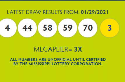 Mega Millions Winning Numbers For January 29th 2021 Wxxv News 25