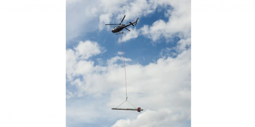 The USGS will be using the CGG RESOLVE helicopter system to gather geophysical information related to the Mississippi Alluvial Plain to continue aquifer mapping. (Source: USGS/Burke Minsley)