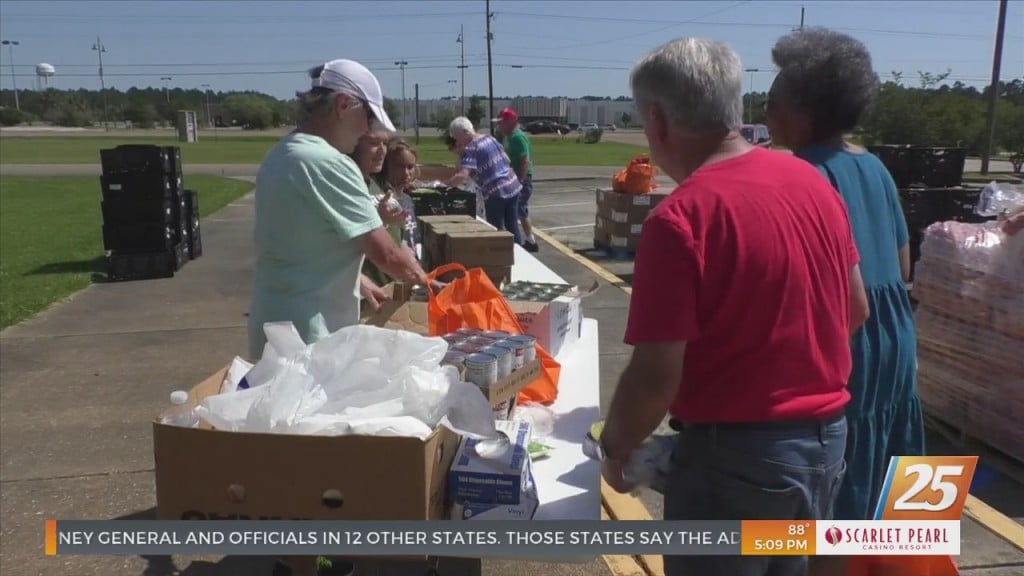 Free Food Distribution At Gautier First United Methodist Church