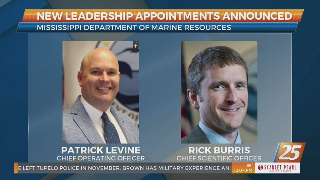 Mississippi Department Of Marine Resources Announces New Leadership Appointments