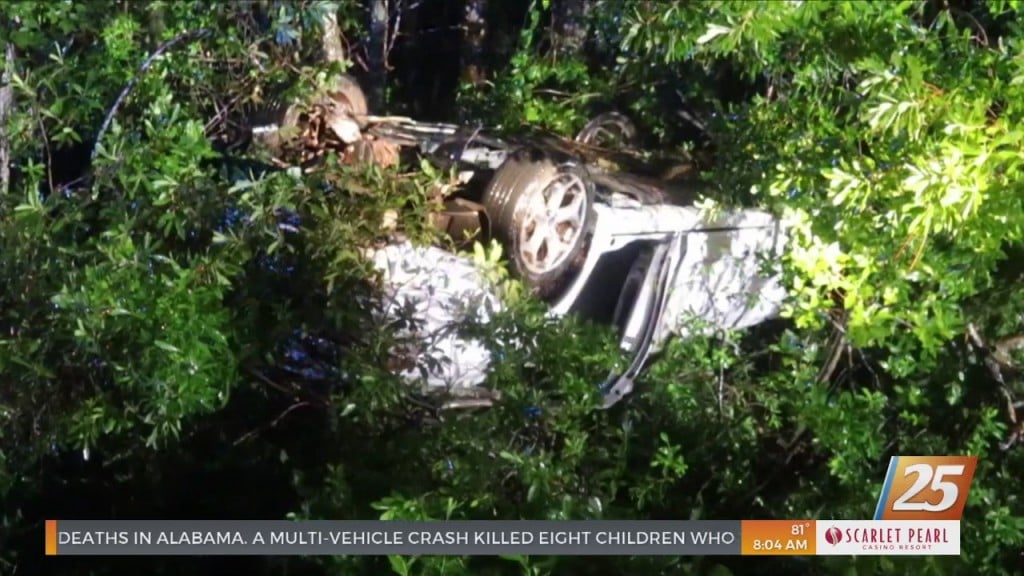 Driver Rescued From Overturned Vehicle In Harrison County