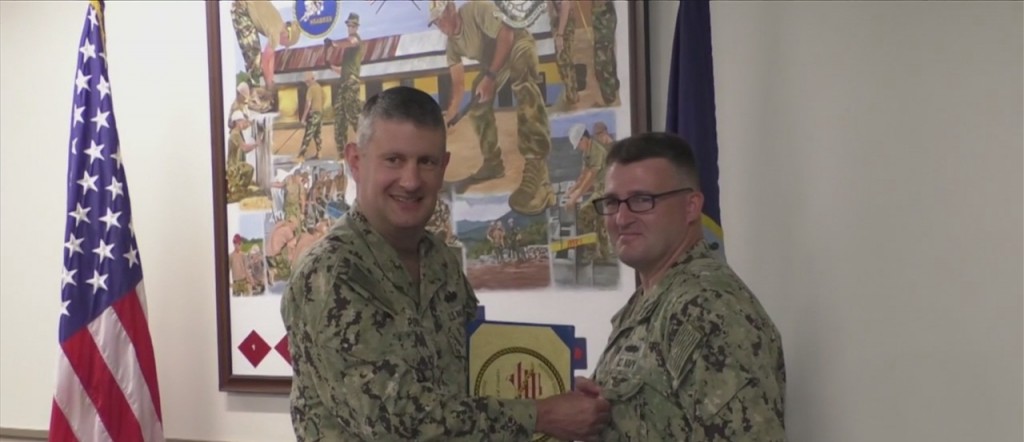 End Of Tour Award Ceremony At Naval Construction Battalion Center