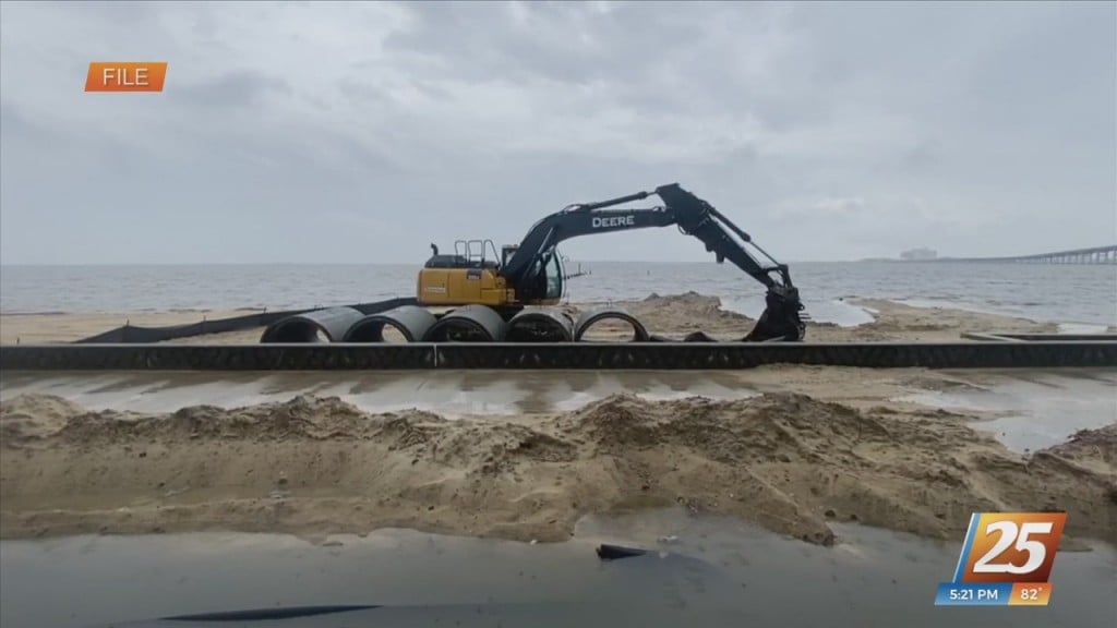 Improvements Being Made On Front Beach In Ocean Springs