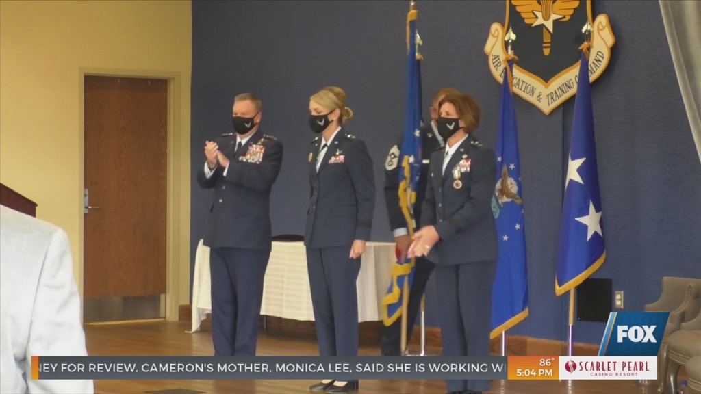 Change Of Command Ceremony At Keesler Air Force Base