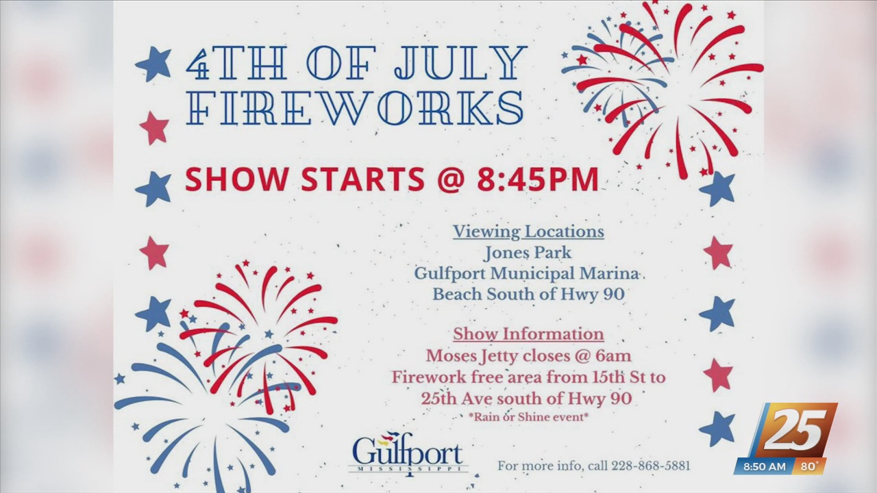 Fourth of July firework celebration in Gulfport WXXV News 25