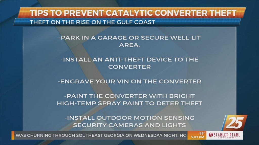 Tips To Prevent Catalytic Converter Theft