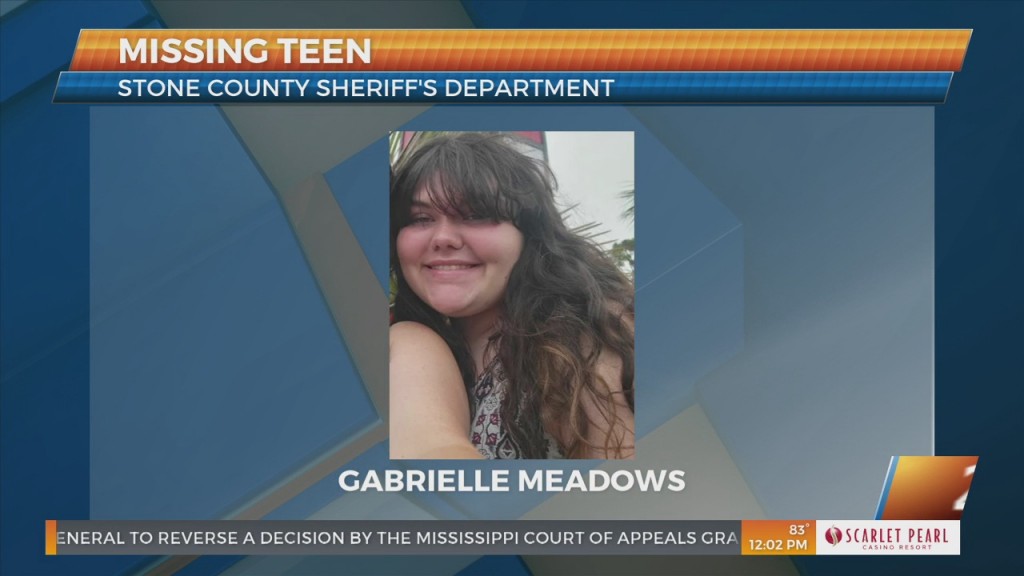 Stone County Sheriff’s Department Searching For Missing Teen Gabrielle Meadows