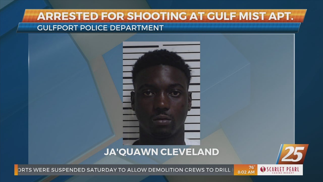 Arrested for shooting at Gulf Mist Apartments in Gulfport - WXXV News 25