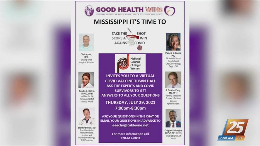 Virtual Covid Vaccine Town Hall Tomorrow Night