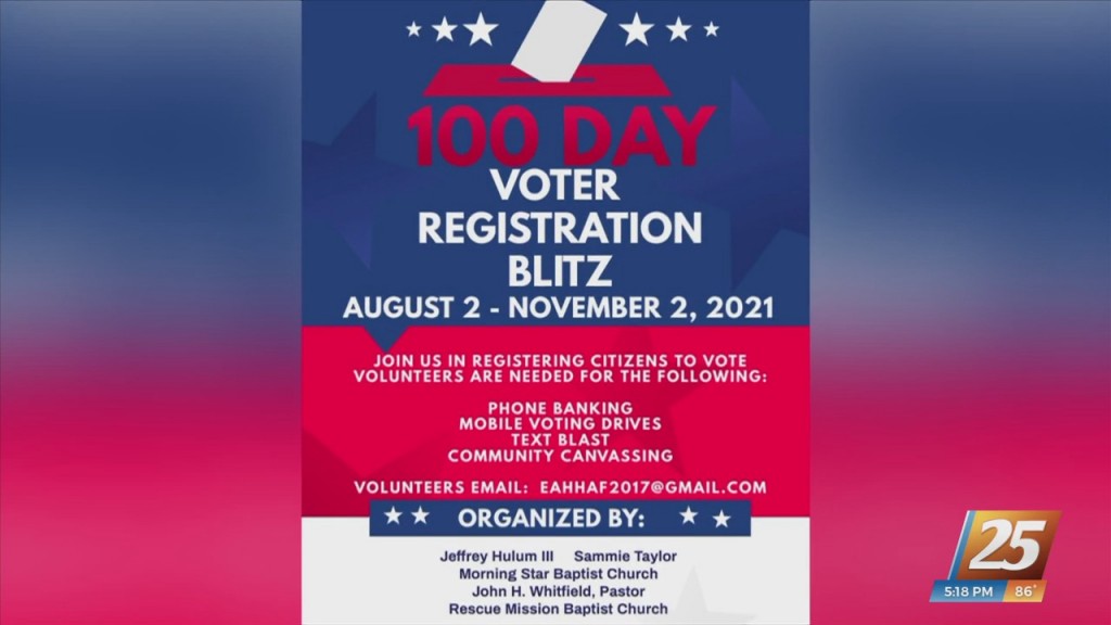 100 Day Voter Registration Blitz