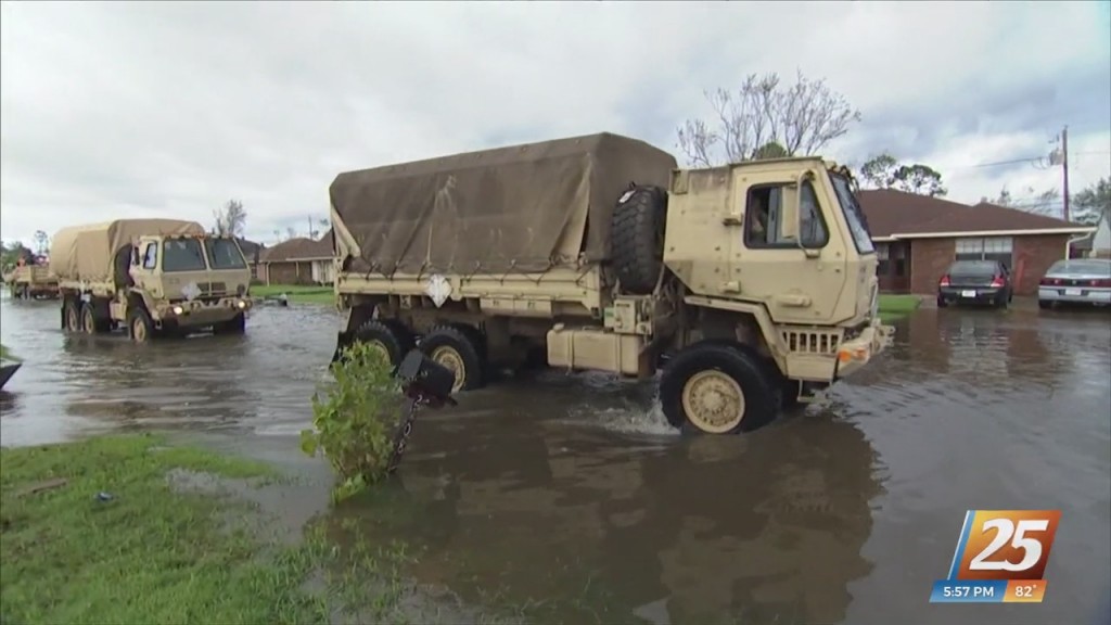 Residents Rescued By Emergency Services In Laplace, Louisiana