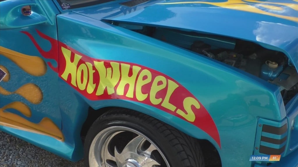 Wiggins Man Competing In Hot Wheels Car Competition