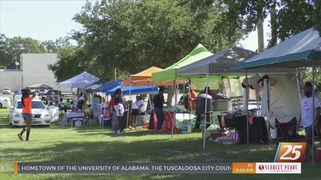 Moss Point Community Holds Rally And Pop Up Shop To Stop Violence