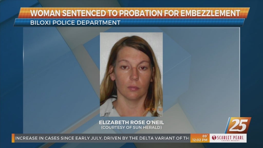 Biloxi Woman Sentenced To Probation For Embezzlement