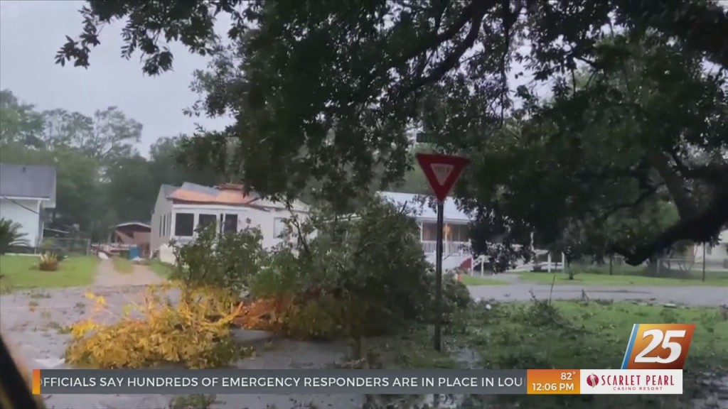 Possible Tornado Damage In Gulfport