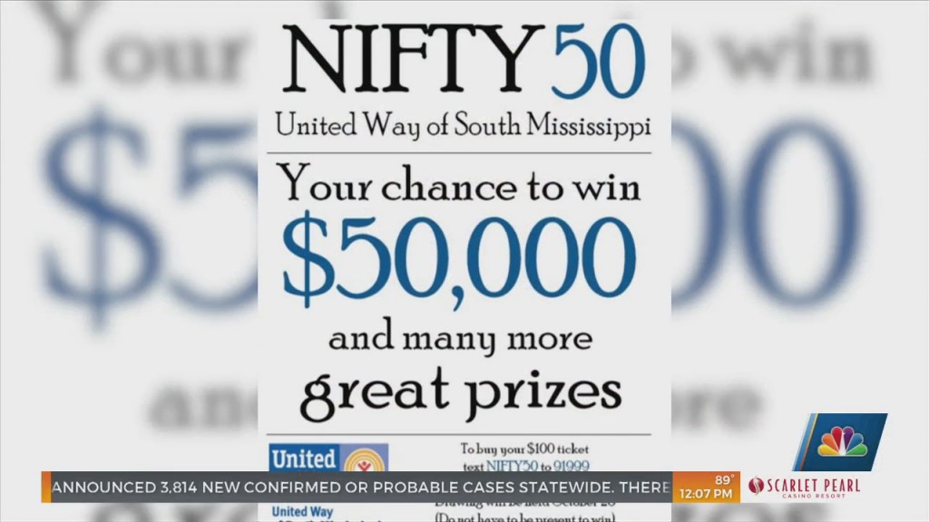 Tickets Available Now For ‘nifty 50’ Raffle Benefiting United Way Of South Mississippi