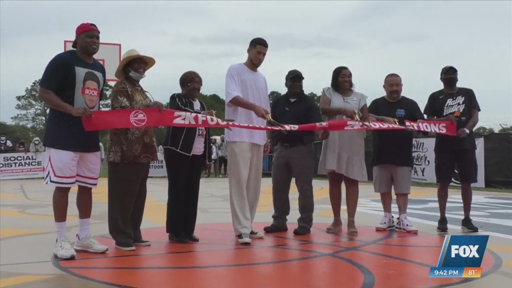 Devin Booker Returns To Moss Point And Unveils New Basketball Courts