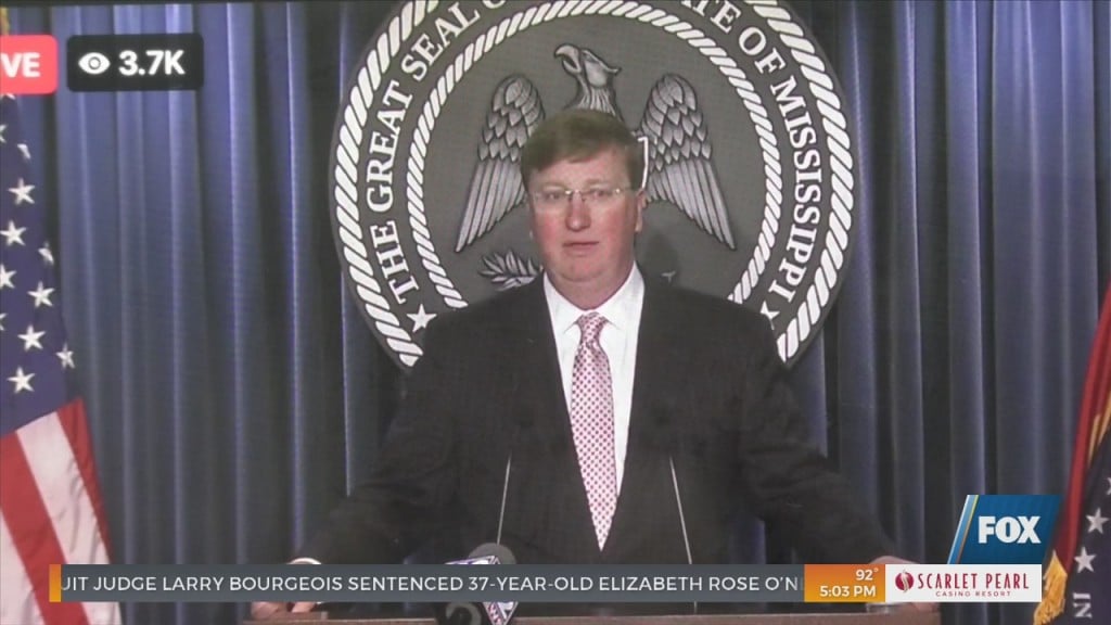 Governor Tate Reeves Holds Covid 19 Press Conference