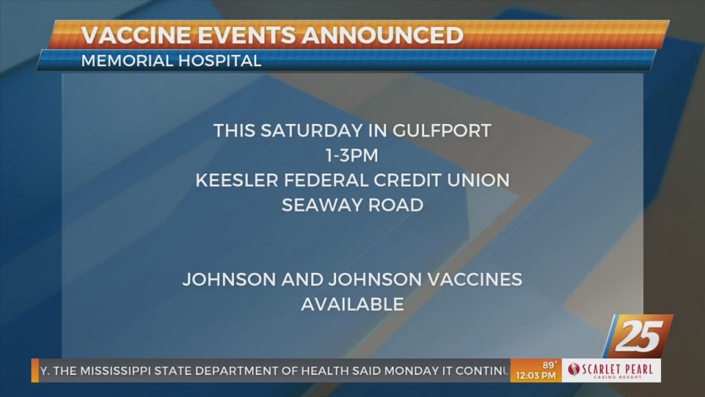 Memorial Hospital Announces Vaccine Events