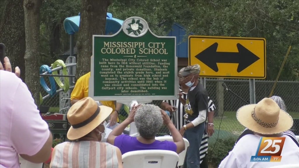 Mississippi City Colored School Awarded Historical Marker