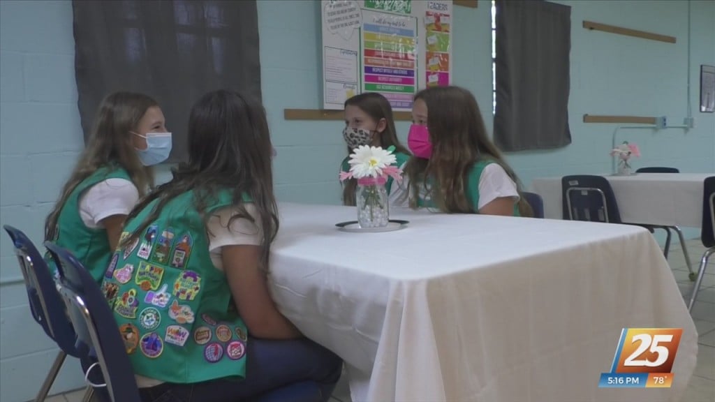 Local Girl Scouts Spend Summer Vacation Upgrading Hut