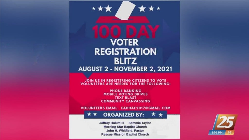 National Voter Registration Day: 100 Day Voter Registration Blitz
