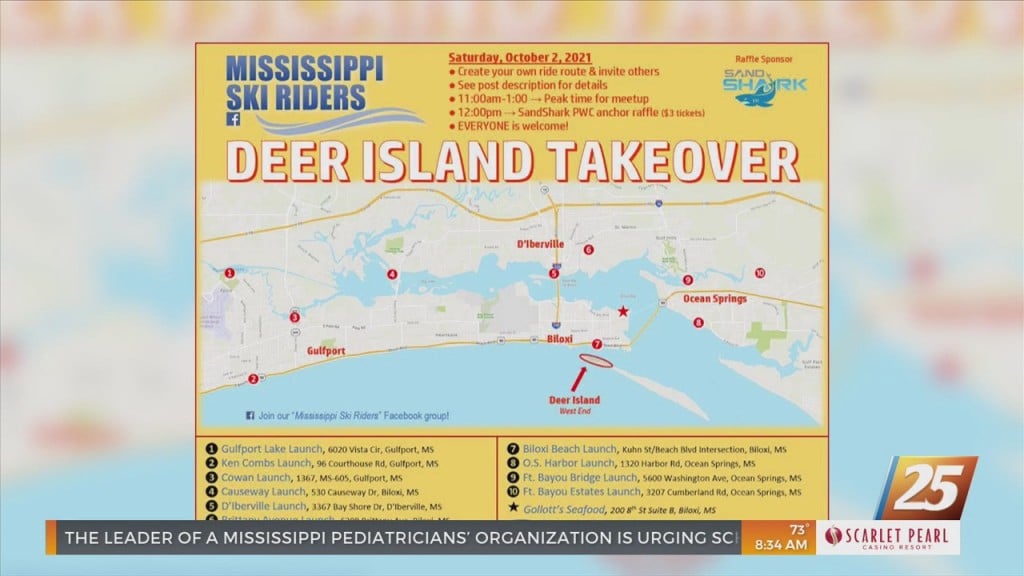 Jet Skiers Take Over Deer Island