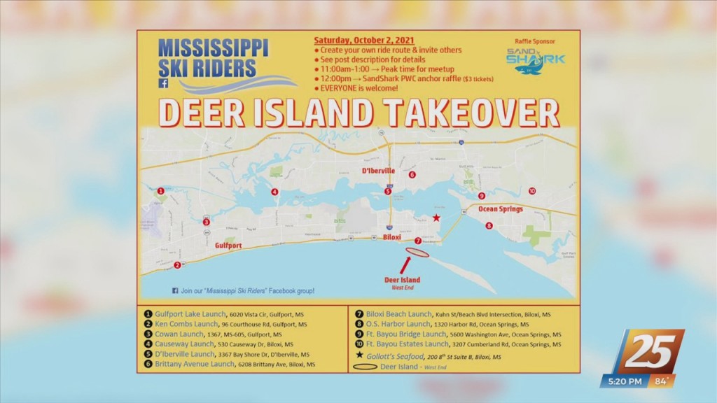 Mississippi Ski Riders Deer Island Takeover