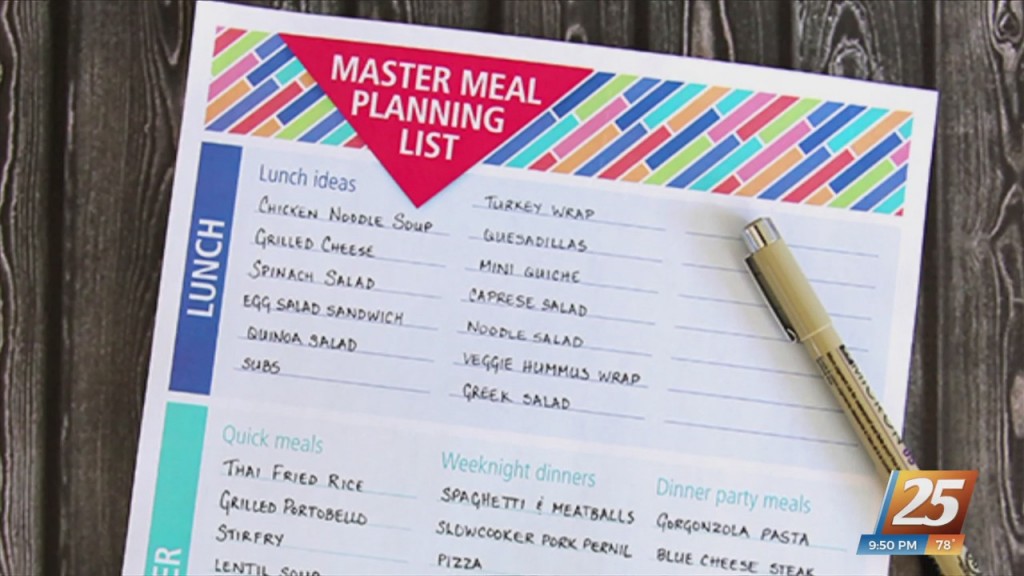 Mom To Mom: Simplify Meal Planning