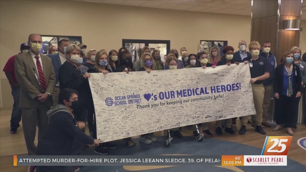 Ocean Springs School District Students And Staff Thank Local Medical Heroes